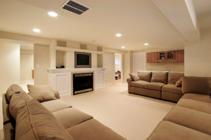 A beautiful fully furnished basement with luxury sofa set