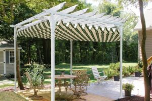 A new pergola with canopy